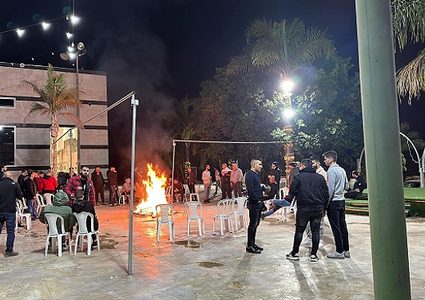 اعتصام ضد أمر هدم خيمة القمر في عرابة البطوف