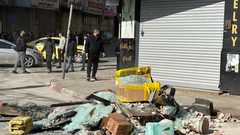 الدمار الذي خلفه العدوان الإسرائيلي في مدينة نابلس إثر اقتحامها اليوم