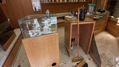 الدمار الذي خلفه العدوان الإسرائيلي في مدينة نابلس إثر اقتحامها اليوم