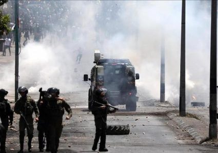 مواجهات مع الاحتلال في مناطق مختلفة من الخليل