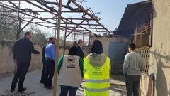 وفد الحركة الإسلاميةوالإغاثة 48يزور حوارة وبورين بعد اعتداءات المستوطنين