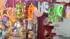 أجواء تحضيرات سوق الزاوية بغزة استعداداً لاستقبال شهر رمضان