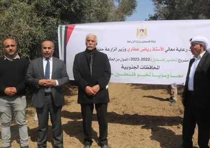 وزارة الزراعة: إنطلاق برنامج تخضير فلسطين للعام 2023