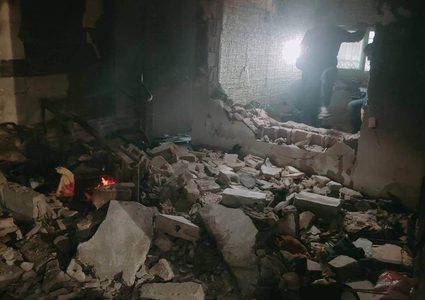 الدمار الذي خلفه العدوان الإسرائيلي في مدينة جنين إثر اقتحامها اليوم