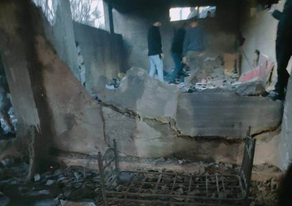 الدمار الذي خلفه العدوان الإسرائيلي في مدينة جنين إثر اقتحامها اليوم