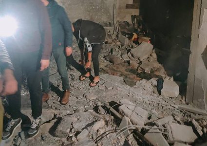 الدمار الذي خلفه العدوان الإسرائيلي في مدينة جنين إثر اقتحامها اليوم