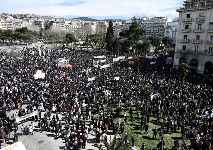 تظاهرة جديدة بعد حادث القطار في اليونان