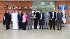 وفد من جامعة النجاح يزور جامعة أبو ظبي في دولة الإمارات العربية المتحدة