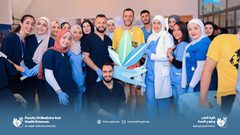 طلاب قسم العلاج الطبيعي يشاركون في ماراثون فلسطين التاسع