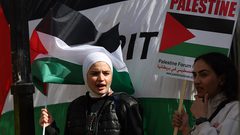 تظاهرة مناهضة للاحتلال الإسرائيلي بالتزامن مع زيارة نتنياهو إلى لندن