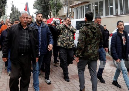 تشييع جثمان الشهيد طارق معالي في كفر نعمة غرب رام الله