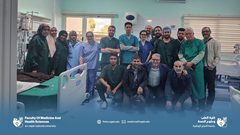 مستشفى النجاح الجامعي يشارك في حملة تطوعية طبية في ليبيا