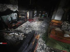 عصابات المستوطنين تضرم نيران الحقد بمنزل عائلة فلسطينية في سنجل شمالي رام الله