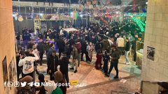 من الأجواء الرمضانية في باب الساحة بالبلدة القديمة وسط نابلس