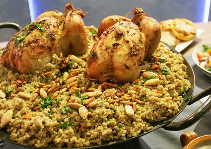 دجاج محشي بالفريك مع طريقة التحضير