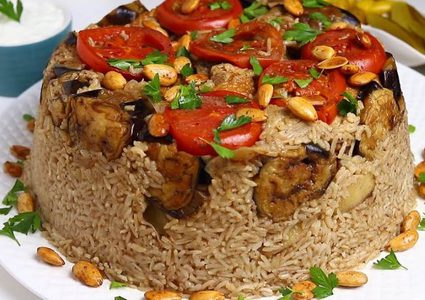 طريقة عمل المقلوبة الفلسطينية خطوة بخطوة