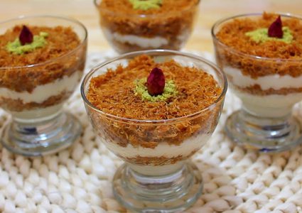 "حلي صيامك" بدون فرن وفي دقائق كنافة