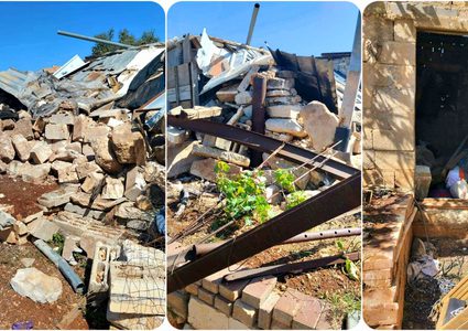 مستوطنون يدمرون ٤ غرف زراعية