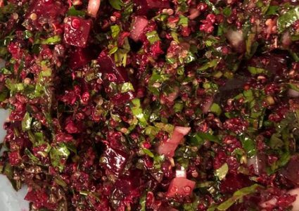 تبولة الشمندر بطريقه جدا شهيه