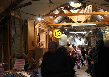 الأجواء الرمضانية في البلدة القديمة في مدينة الخليل