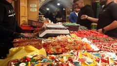 الأجواء الرمضانية في البلدة القديمة في مدينة الخليل