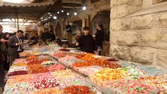 الأجواء الرمضانية في البلدة القديمة في مدينة الخليل