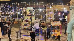 أجواء باب الساحة في البلدة القديمة نابلس في اليوم الرابع من شهر  رمضان المبارك.