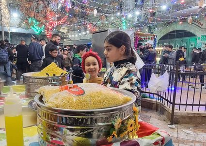 أجواء باب الساحة في البلدة القديمة نابلس في اليوم الرابع من شهر  رمضان المبارك