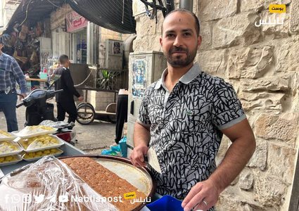 من الأجواء الرمضانية في مدينة نابلس