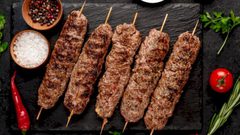 كباب مشوي بالفرن مع تتبيله مميزه