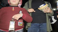 مسحراتية يعملون على ايقاظ المواطنين غرب غزة