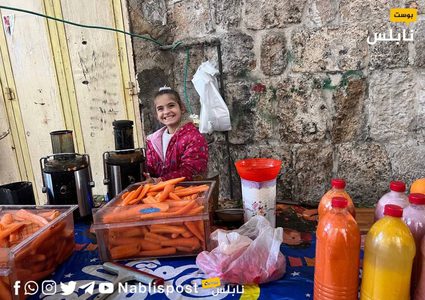 أسواق البلدة القديمة في نابلس في ظل الأجواء الباردة