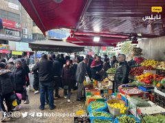أسواق البلدة القديمة في نابلس في ظل الأجواء الباردة