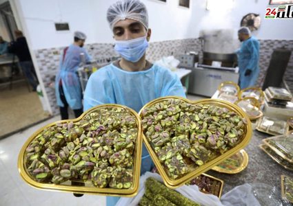 تجهيز أنواع مختلفة من الحلقوم والبدء بتسويقها في أسواق غزة مع حلول عيد الفطر