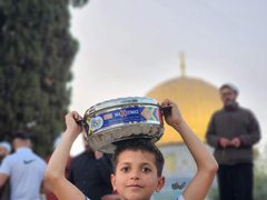 أجواء الإفطار في المسجد الأقصى