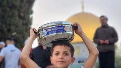 أجواء الإفطار في المسجد الأقصى