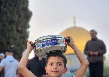 أجواء الإفطار في المسجد الأقصى