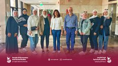 وفد من أقسام كلية الاقتصاد يزور أقسام أورام الأطفال في مستشفى النجاح الوطني