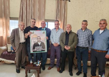 نادي الأسير يكرم الأسير جلامنة بعد 20 عاما في سجون الاحتلال