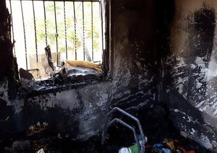 مستوطنون يحرقون منزلاً جنوب نابلس