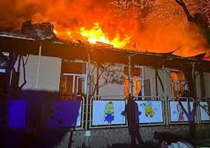 حريق ضخم بمستودع نفط روسي في القرم إثر هجوم بطائرات مُسيّرة