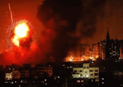 طائرات الاحتلال تشن سلسلة غارات على مدينة غزة