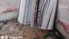 آثار الدمار في المنزل الذي تم استهداف شهداء نابلس فيه