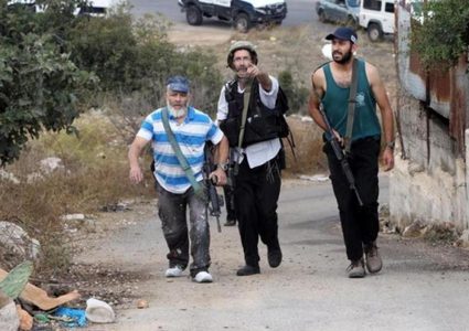 نابلس:مستوطنون يقتحمون نبع قريوت