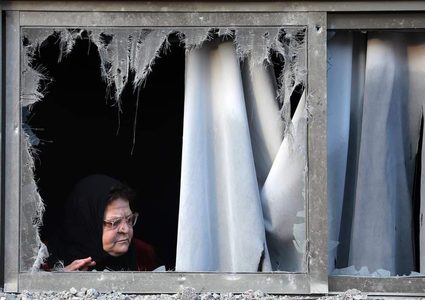 آثار عدوان الاحتلال وقصفه لشقق سكنية في مدينة غزة