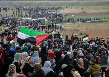 عشرات الاصابات بالرصاص والاختناق شرق غزة