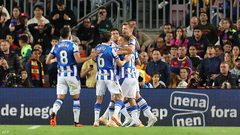 سوسيداد يتغلب على برشلونة بعد إحراز هدفين مقابل هدف واحد