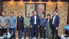 السوداني يستقبل وفد اتحاد كتاب فيتنام في زيارة لفلسطين هي الأولى لدولة عربية