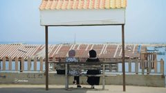 ميناء غزة صباح اليوم