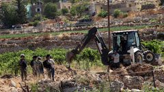 هدم منشآت زراعية في قرية معاوية داخل أراضي الـ48